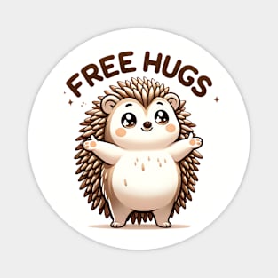 Cuddly Hedgehog: Free Hugs and Smiles for All! Magnet